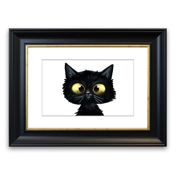 East Urban Home 'Funny Cat' Framed Painting & Reviews Wayfair.co.uk